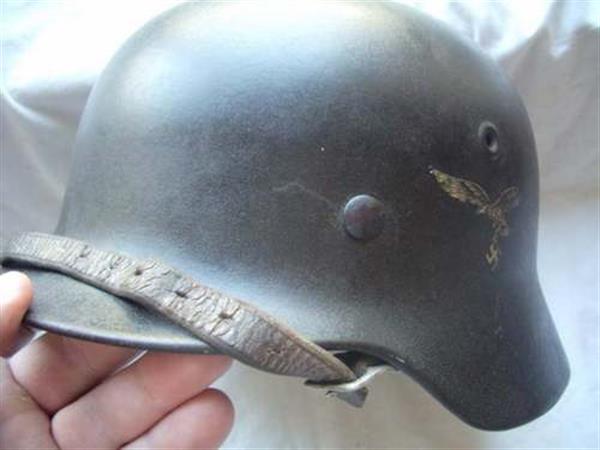 Grote foto stahlhelm m40 luftwaffe aus wk2 verzamelen militaria tweede wereldoorlog