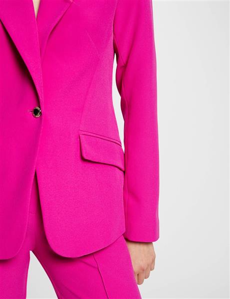 Grote foto straight blazer long sleeves 242 varoi dark pink kleding dames overige kledingstukken