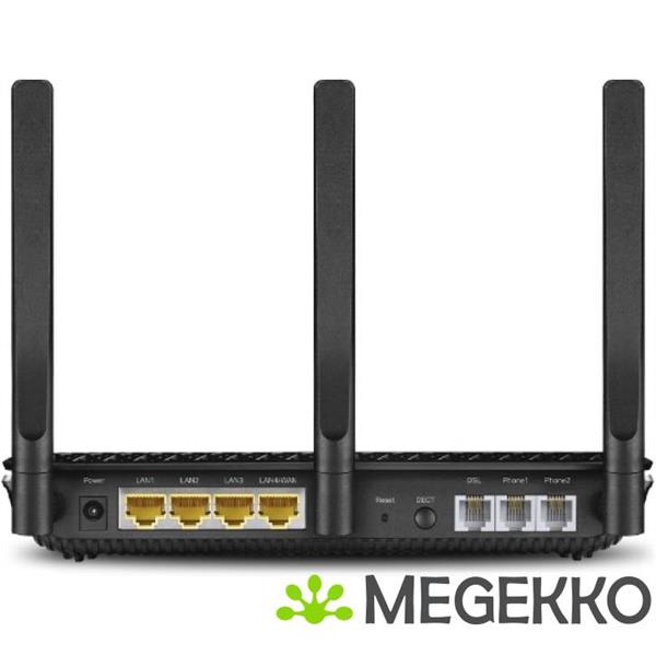 Grote foto tp link archer vr2100 draadloze router dual band 2.4 ghz 5 ghz gigabit ethernet zwart computers en software netwerkkaarten routers en switches