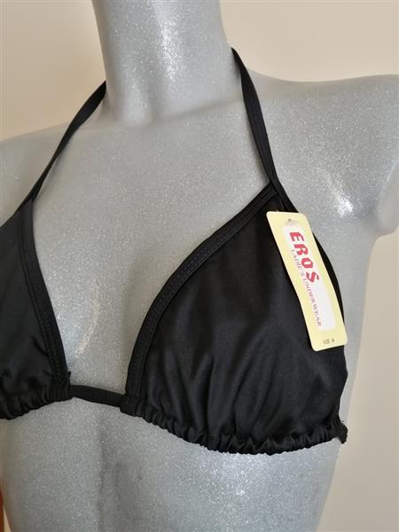 Grote foto zwarte 3 delige bikini met string en pareo kleding dames badmode en zwemkleding