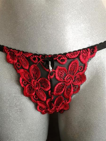 Grote foto zwarte bh zonder beugels met rode kant 75b en 80b kleding dames ondergoed en lingerie