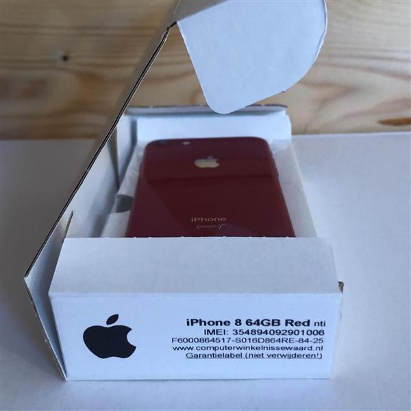 Grote foto apple iphone 8 64gb nieuwe accu 100 rood simlockvrij garantie telecommunicatie apple iphone