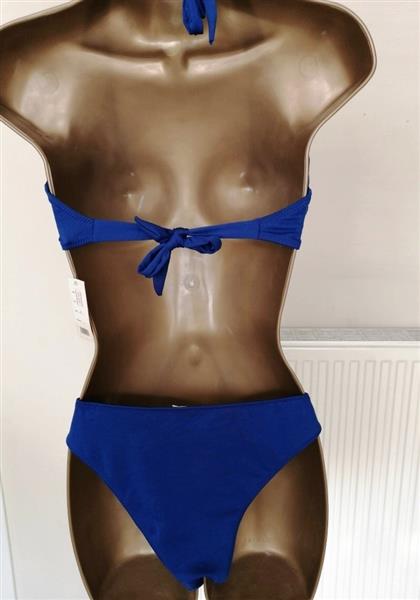 Grote foto prachtige koningsblauwe bikini met bedels large kleding dames badmode en zwemkleding