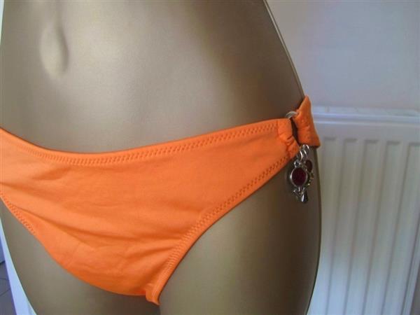 Grote foto chique oranje bikini met bedels medium large kleding dames badmode en zwemkleding