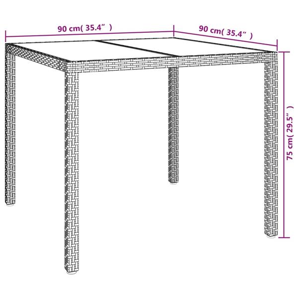 Grote foto vidaxl 5 delige tuinset met kussens poly rattan grijs tuin en terras tuinmeubelen