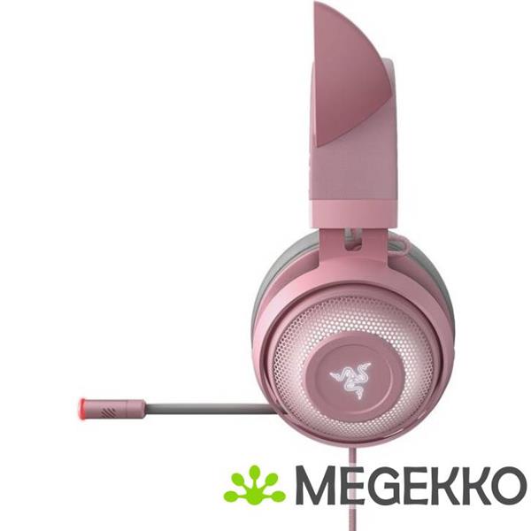 Grote foto razer kraken kitty edition roze bedrade gaming headset audio tv en foto koptelefoons