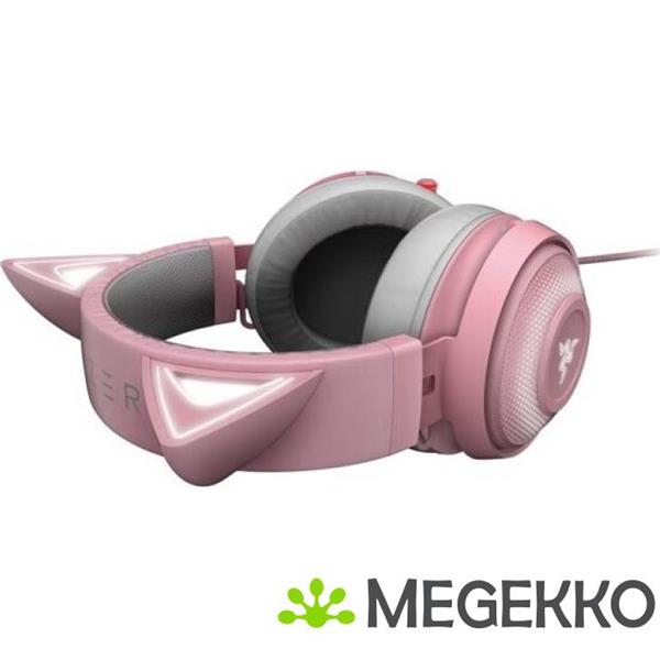 Grote foto razer kraken kitty edition roze bedrade gaming headset audio tv en foto koptelefoons