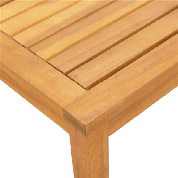 Grote foto vidaxl ligbedden 2 st met tafel massief acaciahout en textileen blauw tuin en terras tuinmeubelen