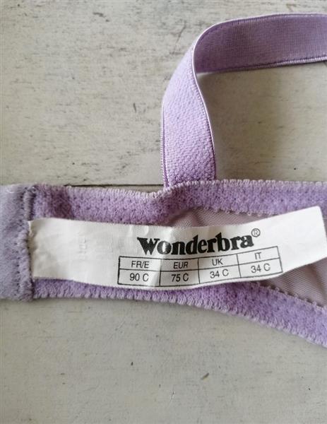 Grote foto mooie lila doorzichtige bh van wonderbra 75c kleding dames ondergoed en lingerie merkkleding