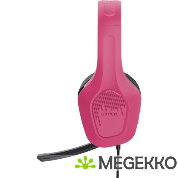 Grote foto trust gxt 415p zirox headset bedraad hoofdband gamen roze audio tv en foto koptelefoons