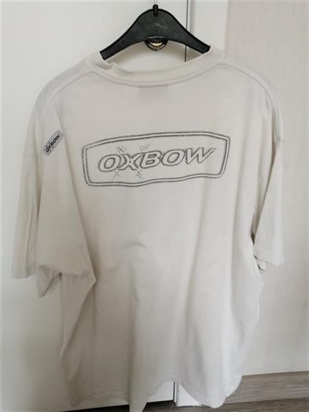 Grote foto vintage roomwit oxbow shirt met rugprint xl kleding heren t shirts