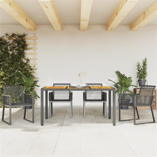 Grote foto vidaxl tuinstoelen 4 st poly rattan zwart tuin en terras tuinmeubelen