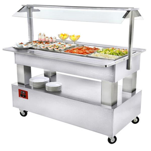 Grote foto buffet salad bar gekoeld 4x gn 1 1 150 wit hout diamond bsb 4n a1 r2 diversen overige diversen