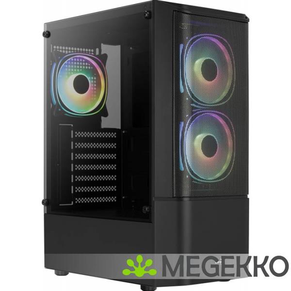 Grote foto aerocool quantum mesh zwart rgb computers en software behuizingen en kasten