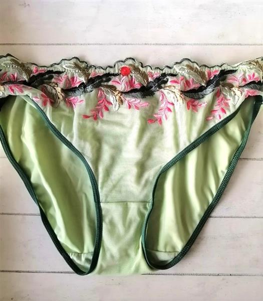 Grote foto chique lindegroene slip van miriale small kleding dames ondergoed en lingerie merkkleding