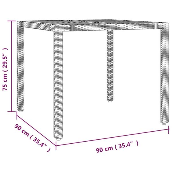 Grote foto vidaxl 3 delige bistroset met kussens poly rattan beige tuin en terras tuinmeubelen