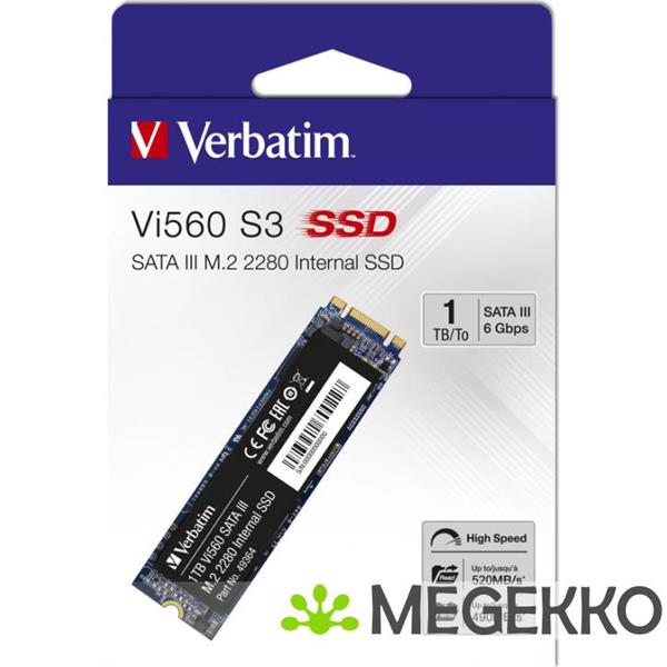 Grote foto verbatim vi560 s3 1tb m.2 ssd computers en software overige computers en software