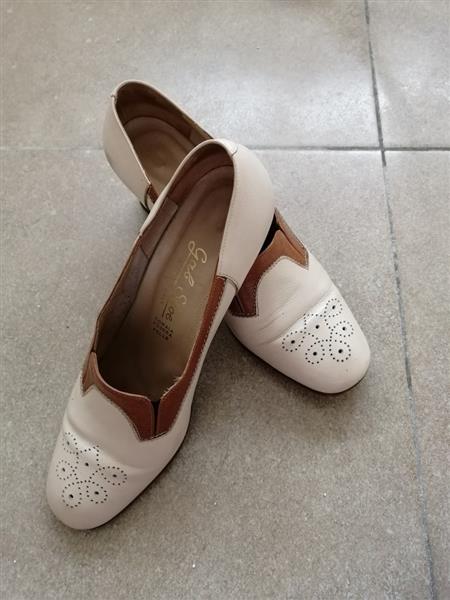 Grote foto cremekleurige schoenen met brogue gab shoe kleding dames schoenen