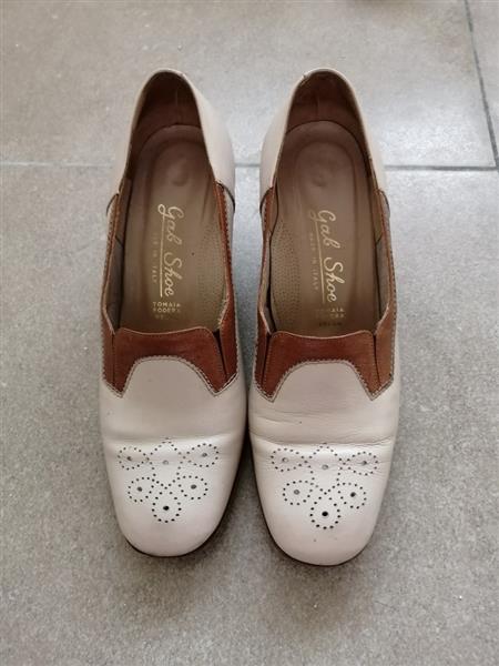 Grote foto cremekleurige schoenen met brogue gab shoe kleding dames schoenen