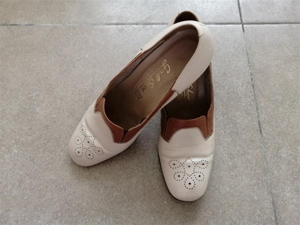 Grote foto cremekleurige schoenen met brogue gab shoe kleding dames schoenen