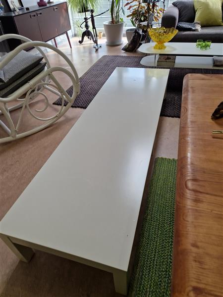 Grote foto 190 cm lange witte tafel huis en inrichting salontafels