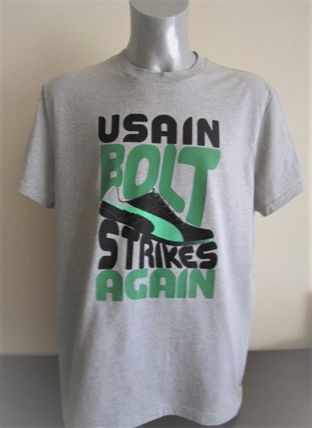 Grote foto nieuw grijs puma t shirt usain bolt collection xl kleding heren t shirts