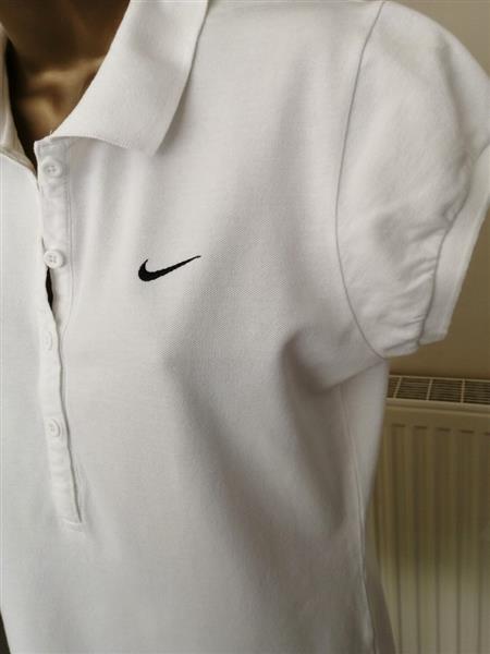 Grote foto vintage roomwitte polo van nike large xl kleding dames tops