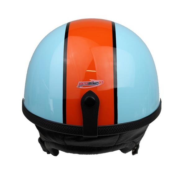 Grote foto redbike rb 514 gulf pothelm lichtblauw oranje motoren kleding