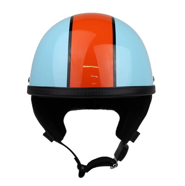 Grote foto redbike rb 514 gulf pothelm lichtblauw oranje motoren kleding