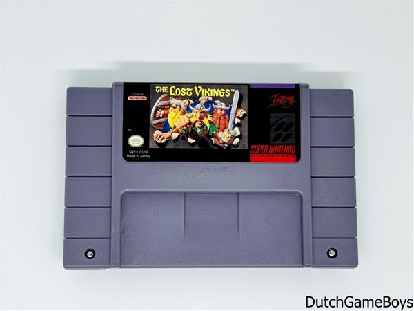 Grote foto super nintendo snes the lost vikings usa spelcomputers games overige nintendo games