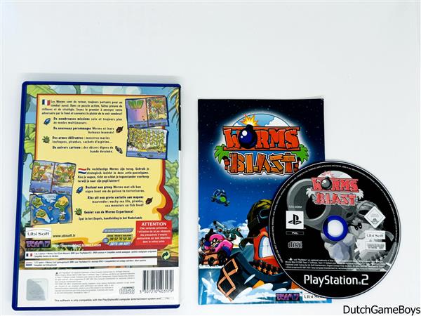 Grote foto playstation 2 ps2 worms blast spelcomputers games playstation 2