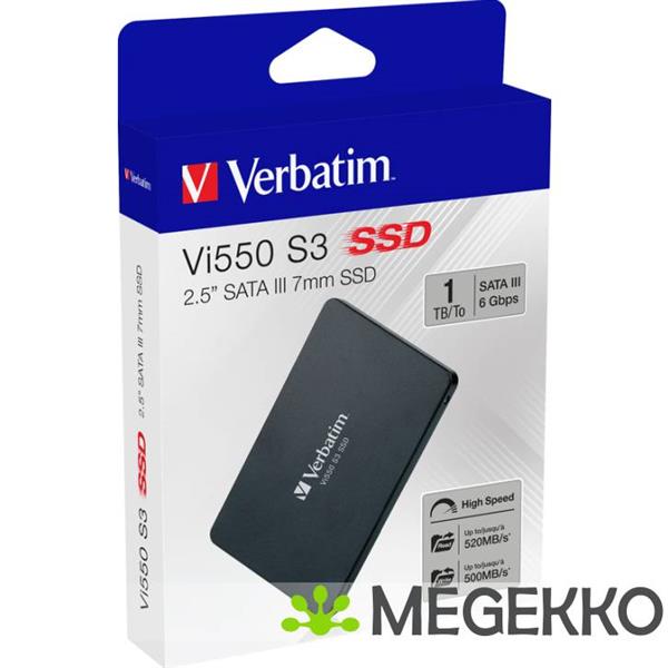 Grote foto verbatim vi550 s3 1tb 2.5 ssd computers en software overige computers en software