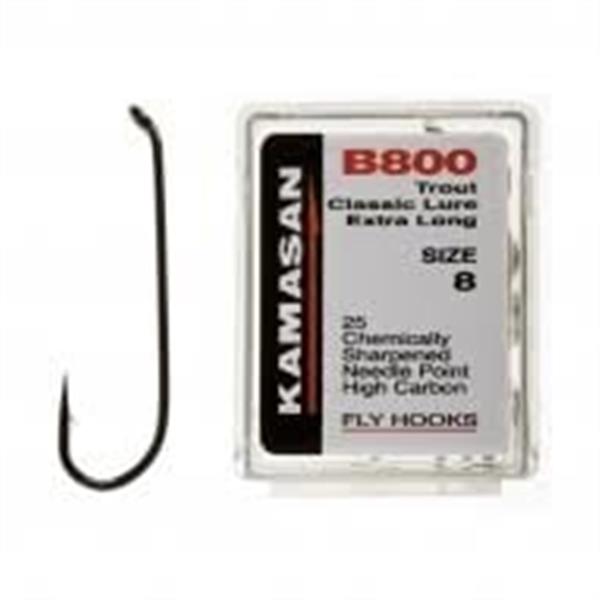 Grote foto kamasan b800 trout classic lure extra long 25 st vlieghaken sport en fitness vissport