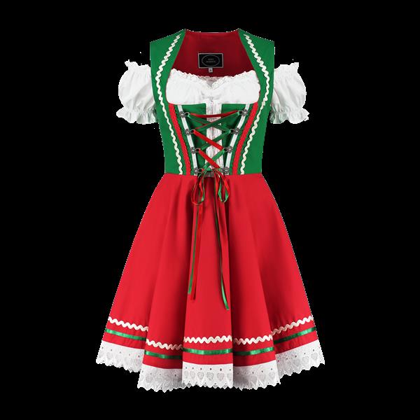 Grote foto dirndl 2 dlg. groen rood carmenblouse verzamelen overige verzamelingen