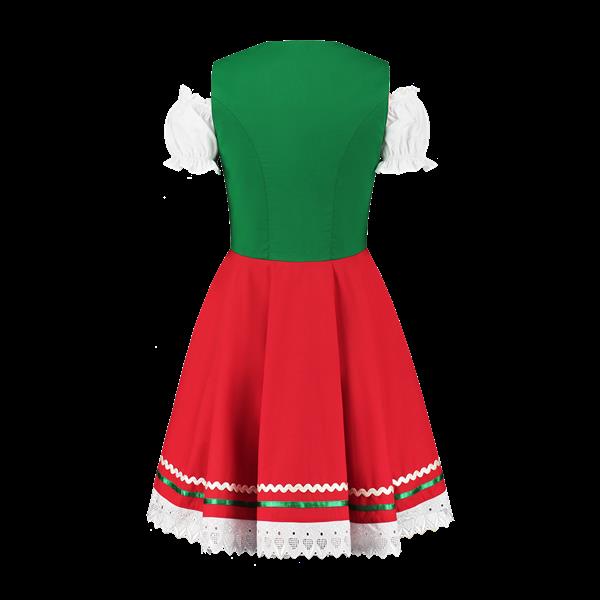 Grote foto dirndl 2 dlg. groen rood carmenblouse verzamelen overige verzamelingen