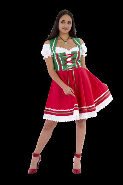 Grote foto dirndl 2 dlg. groen rood carmenblouse verzamelen overige verzamelingen