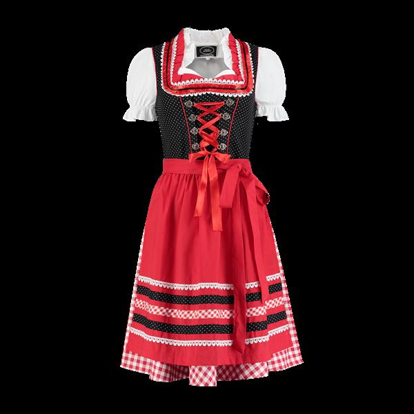 Grote foto dirndl zwart wit stip rood wit geruit verzamelen overige verzamelingen