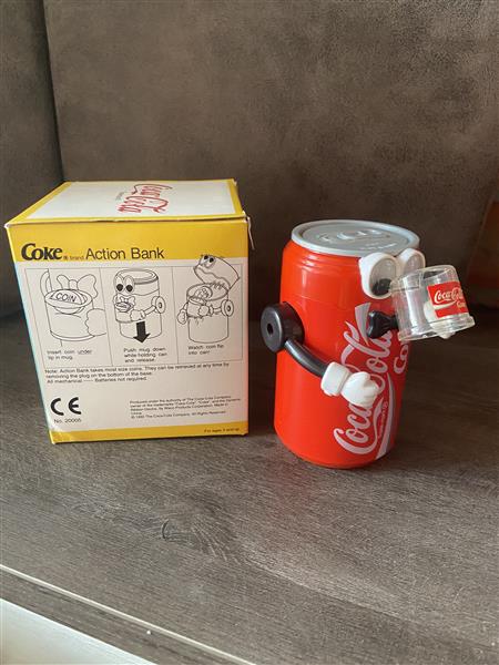 Grote foto coca cola spaarpot blikje verzamelen merken en reclame