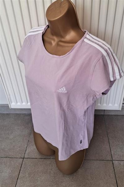 Grote foto zacht lila vintage t shirt van adidas large 40 42 kleding dames t shirts