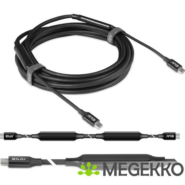 Grote foto club3d cac 1535 usb kabel 5 m 3.2 gen 2 3.1 gen 2 usb c zwart computers en software overige computers en software