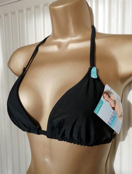 Grote foto mooie zwarte bikini met koordjes small en medium kleding dames badmode en zwemkleding