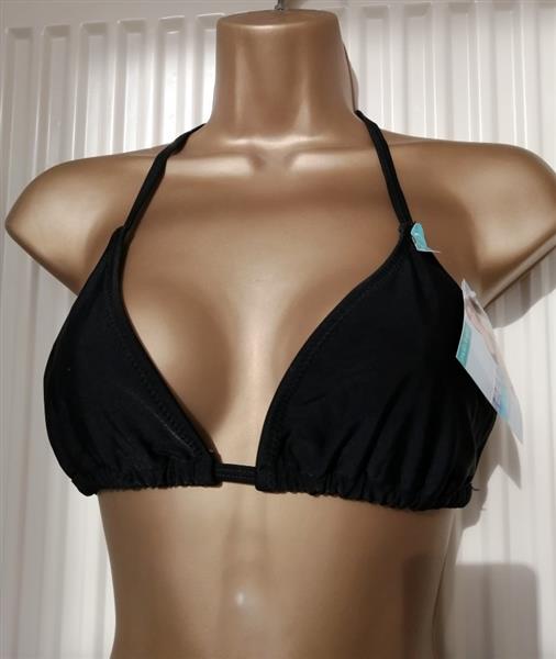 Grote foto mooie zwarte bikini met koordjes small en medium kleding dames badmode en zwemkleding