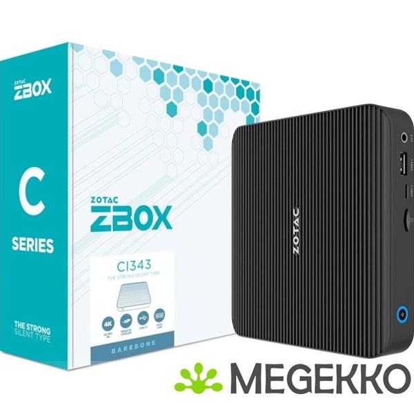 Grote foto zotac zbox edge ci343 desktop zwart n100 3 4 ghz computers en software overige computers en software