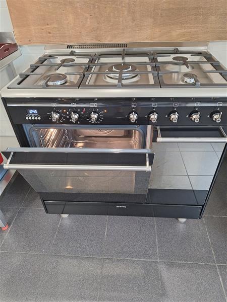 Grote foto smeg scb92pn8 90 cm breed witgoed en apparatuur fornuizen