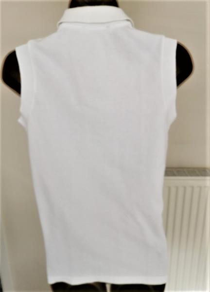 Grote foto witte vintage mouwloze polo fred perry maat 38 kleding dames tops