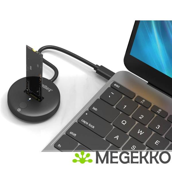 Grote foto sandberg usb 3.2 dock for m.2 nvme ssd computers en software overige computers en software