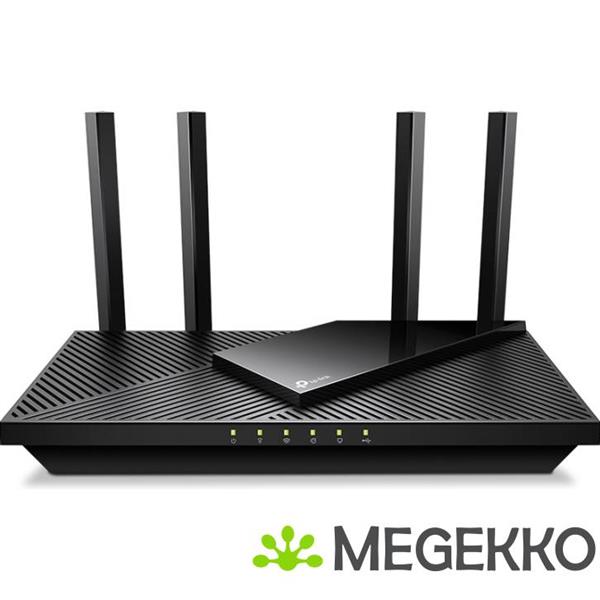 Grote foto tp link archer ax55 pro draadloze router gigabit ethernet dual band 2.4 ghz 5 ghz zwart computers en software netwerkkaarten routers en switches