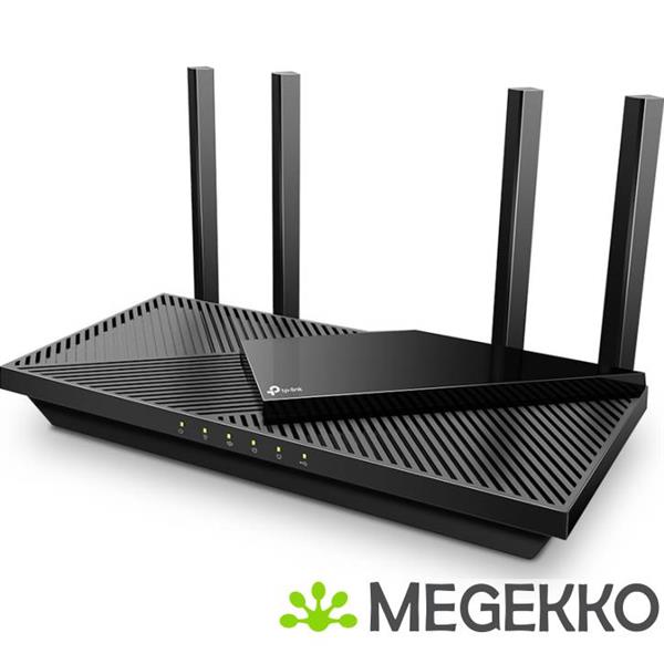 Grote foto tp link archer ax55 pro draadloze router gigabit ethernet dual band 2.4 ghz 5 ghz zwart computers en software netwerkkaarten routers en switches