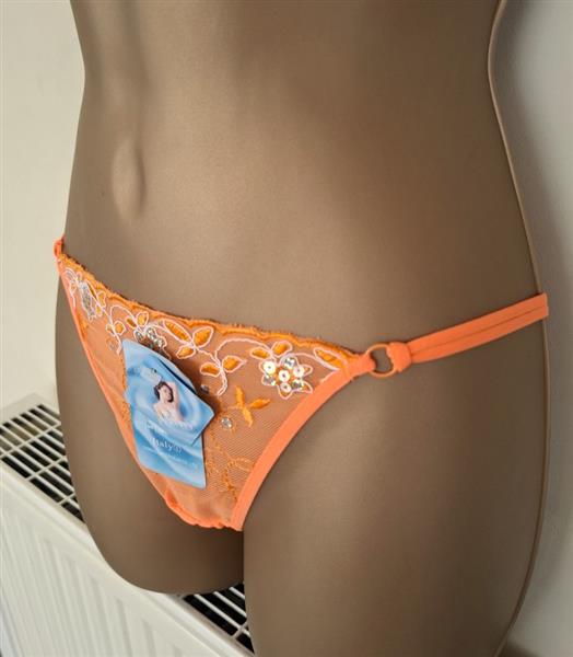 Grote foto chique bh en string in prachtige oranje kleur 80b kleding dames ondergoed en lingerie