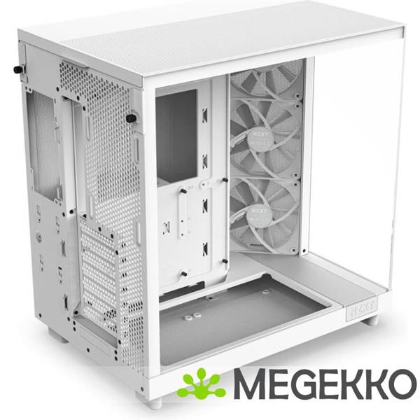 Grote foto nzxt h6 flow white computers en software behuizingen en kasten